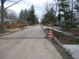 New sidewalks on Ewing St