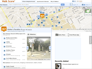 'Nassau St and Witherspoon, Princeton, NJ' is a 'Walker's Paradise' at 97%