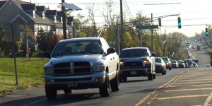 Hwy 27 traffic heading towards Princeton, April 2013
