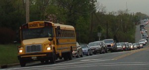 Here we go again: traffic tailbacks heading towards Princeton on Hwy 27.