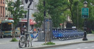 Citibike station, Spring St, Manhattan