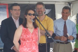 Princeton Mayor Liz Lempert, opening Communiversity 2013. Should Princeton elected officials expect a salary?