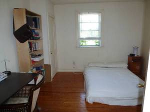 Bedroom in advertised apartment.