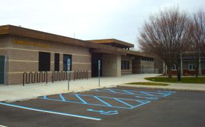 Community Park Pool, with all that lovely free parking right outside! 