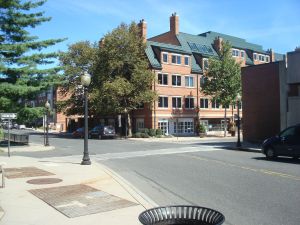 Drivers approaching intersections like this are mostly looking for other cars, if they aren't talking on their phones. We need better engineering solutions including clearer signs that this is a designated pedestrian crosswalk area. (Click to expand.)