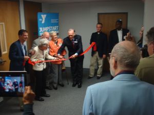 Jim and Nancye Fitzpatrick cut the ribbon on the new YMCA Wellness Center. (click to expand.)