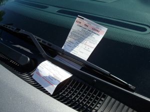 Parking tickets: Princeton-area workers avoided them by placing symbols of local businesses in their cars. (Click to expand.)