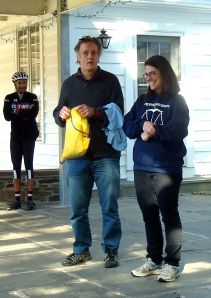 Mayor Lempert and Steve Kruse, Chair of PBAC offer t-shirts to raffle winners at Mountain Lakes House. Find out more about PBAC here. (click to expand.) 