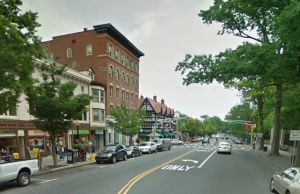 80 Nassau Street, #2A is a one-bed apartment for rent located across the street from Nassau Hall of Princeton University. The price is $2,000 per month. (Click to expand; image from Google Maps)