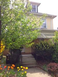 This 3-bed, 3-ba house in the John-Witherspoon neighborhood is available for rent at $2,100 per month. (click to expand.)