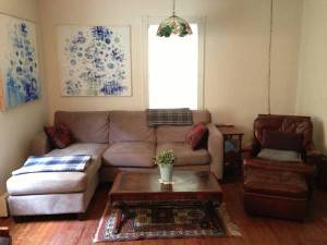 Living room at Birch Avenue house for rent. (click to expand.)