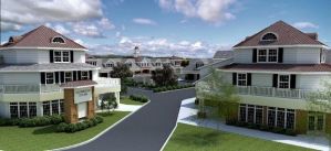Rendering of mixed-use village in West Windsor. Via NJ.com  (click to expand.)