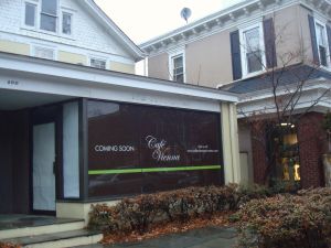 Site of soon-to-open Café Vienna, on Nassau Street in Princeton. (click to expand.)