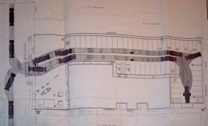 Circulation and parking plan for 255 Nassau Street 'Plan B'. (click to expand)