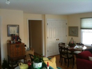 Living room in home for rent at Henderson Avenue in Princeton. (click to expand.)