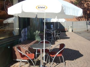 Outdoor dining at Terra Momo Bread Co...can we maybe get a bit more of this in downtown Princeton? (Click to expand.)