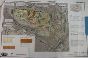 Site plan for Toll Brothers mixed use development at Bear Brook Road in West Windsor. (click to expand.)