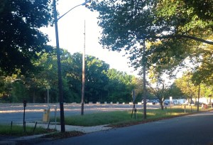 This parking lot on Franklin Avenue is the subject of a potential plan to build new affordable housing in Princeton (click to expand.)