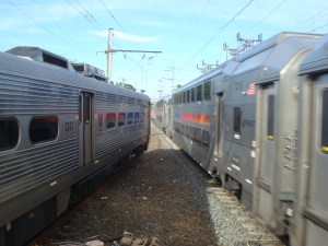 Princeton shuttle and NE Regional NJ Transit line at Princeton Junction station. (click to expand.)