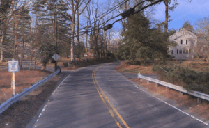 Cranbury Road (CR615) in West Windsor. (via Bing Maps, click to expand).