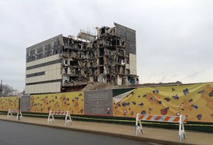 Demolition at the old Princeton hospital. (click to expand)