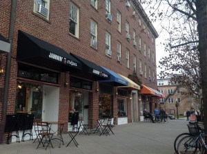 Jammin' Crepes site on Nassau Street in walkable downtown Princeton (click to expand.)