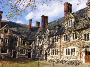 Holder Hall, Princeton University, one of many sites of campus housing for undergraduates (Image credit: Peter Dutton via Wikimedia Commons)