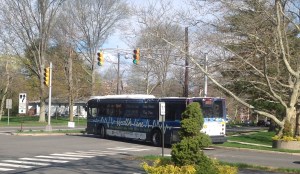 The #655 'HealthLine' bus, seen here in Princeton, is facing the ax in NJ Transit cutbacks (click to expand).