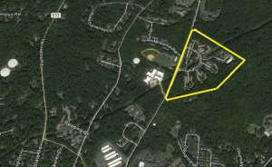 Princeton Community Village site on Bunn Drive (click to expand).