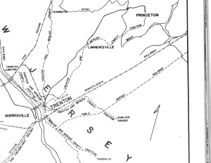 "Trenton - Princeton, New Jersey Trackage, 1913" (click to expand)
