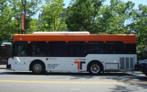 Tiger Transit Bus on Nassau Street, Princeton. (click to expand)