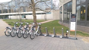 Flexible: Bikeshare at the Equad allows transportation choices. (click to expand)
