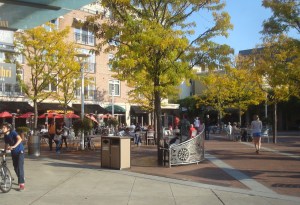 Hinds Plaza, heart of walkable downtown Princeton. (click to expand)