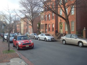 Historic townhouses in Trenton's walkable Mill Hill neighborhood. (click to expand)