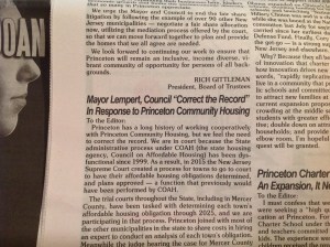 Letter from Mayor Lempert and Princeton Council members in this week's "Town Topics" (click to expand)